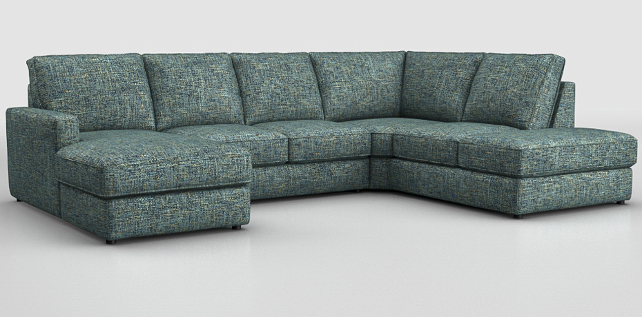 Gavasseto - large corner sofa with sliding mechanism - left peninsula